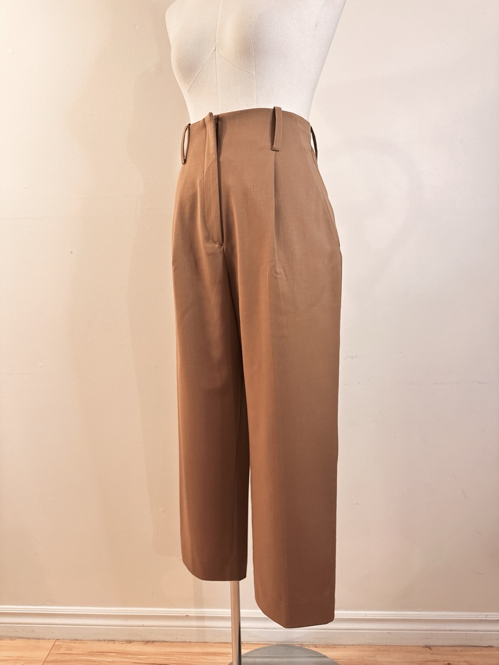 🤎 Sandro Paris High-Waisted Brown Tailored Pants